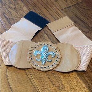 Big buckle stretchy oversized belt